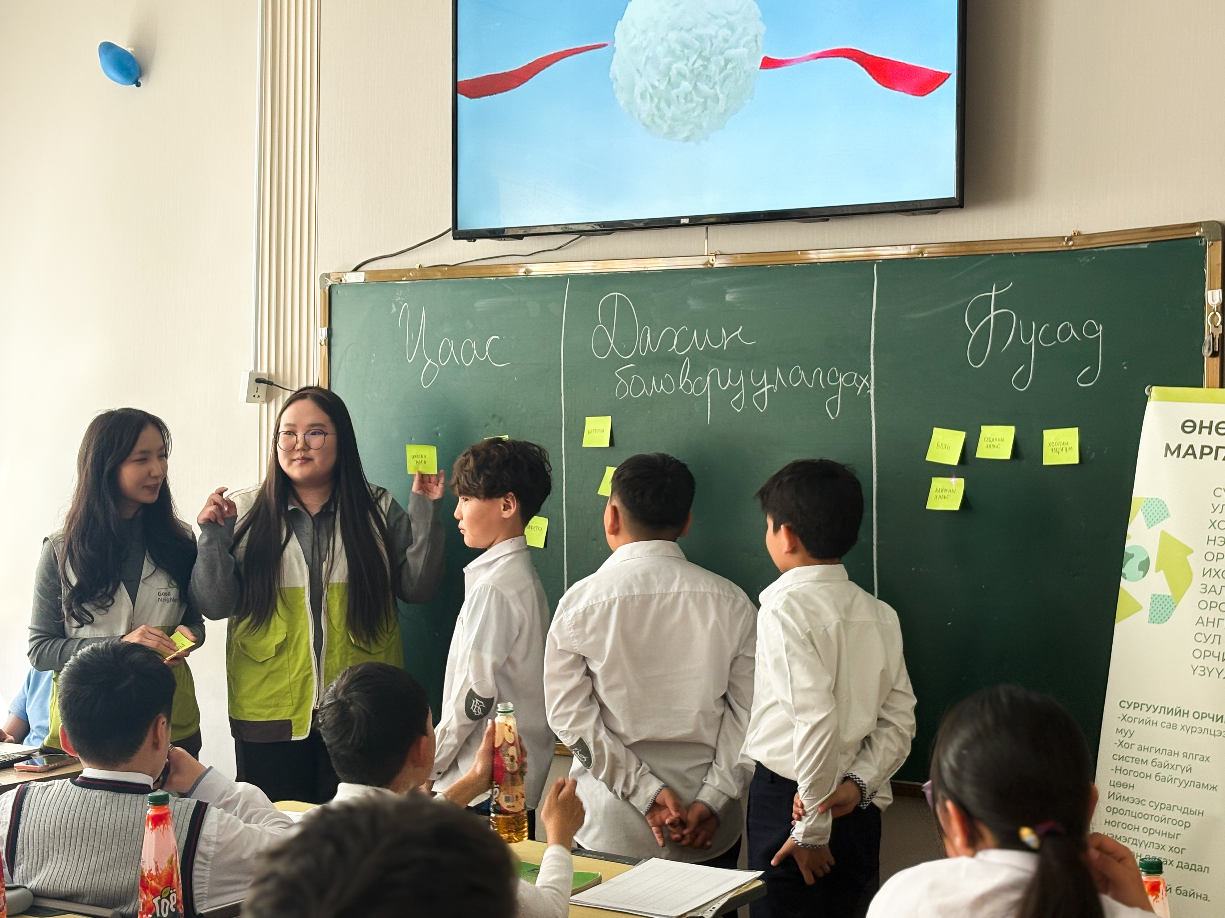 “Дэлхийн залуус” хөтөлбөрийн оролцогч оюутнууд тогтвортой хөгжлийг дэмжих чиглэлээр нийгэмд тустай бичил төслүүд санаачлан хэрэгжүүлж байна.
